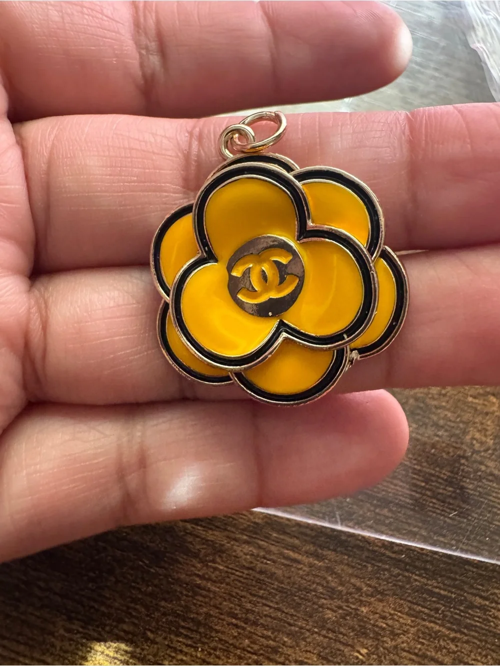 Chanel Camellia yellow vintage charm